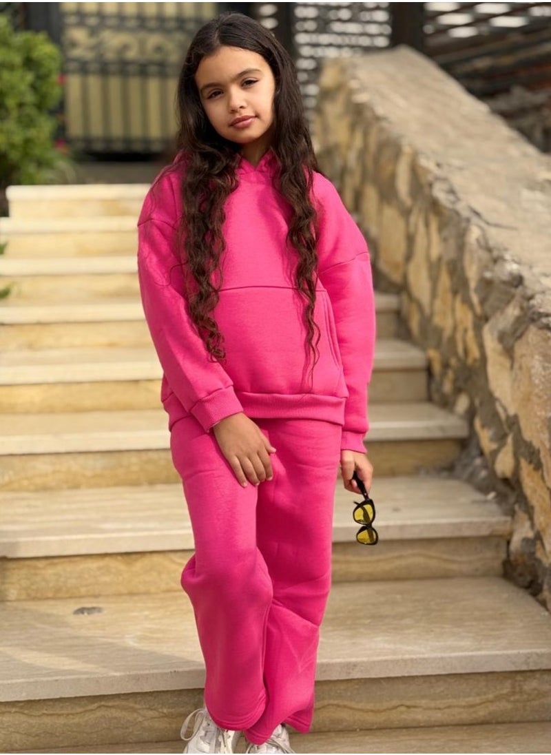 TOTSA - Hot Pink Hoodie Set - Image 1