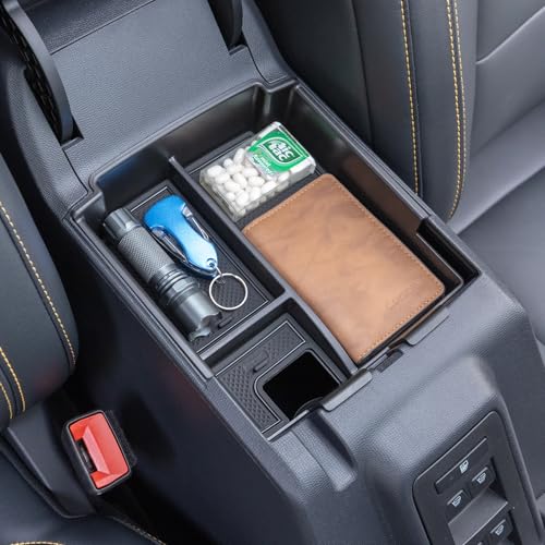 TOPINSTALL 2025 صينية محدثة متوافقة مع فورد برونكو 2025 4 أبواب ناقل حركة أوتوماتيكي منظم مركز التحكم صندوق مسند الذراع أسود غير متوافق مع برونكو سبورت 2 أبواب