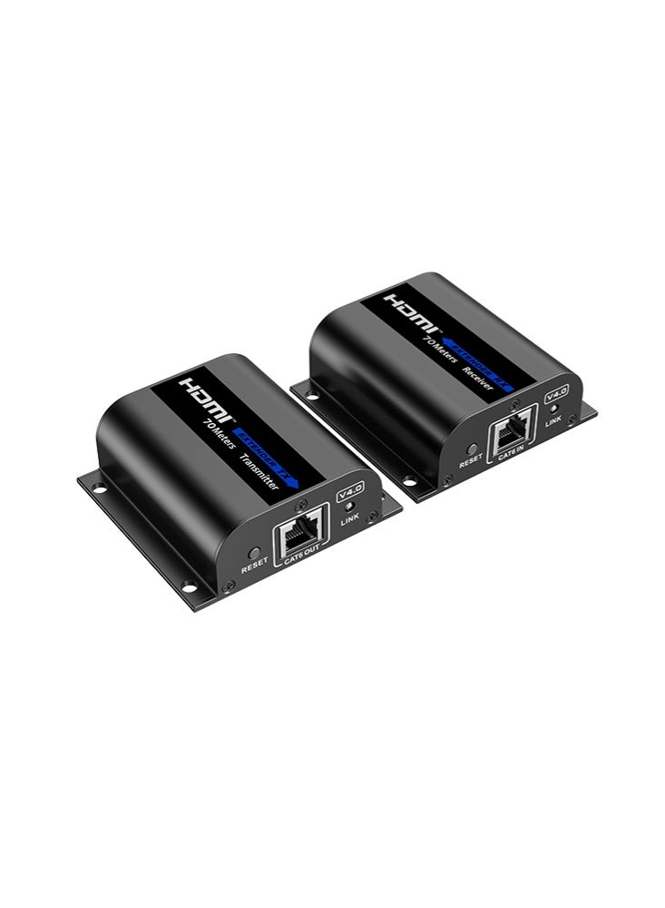 لينكينج ممدد HDMI لمسافة 70 متر عبر CAT6 بدقة 4K@30Hz بدون تأخير وذو جودة بصرية مثالية LKV372AE-4.0 من LENKENG - Image 1