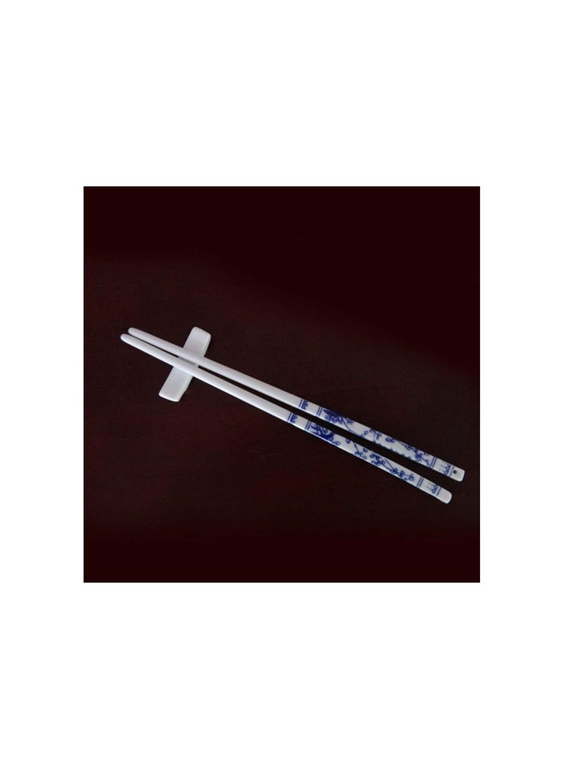 GGOOT 5 Pairs Chinese Blue and White Porcelain Chopsticks Ceramic Chopsticks Chinese Tableware ( Random Pattern ) - Image 5