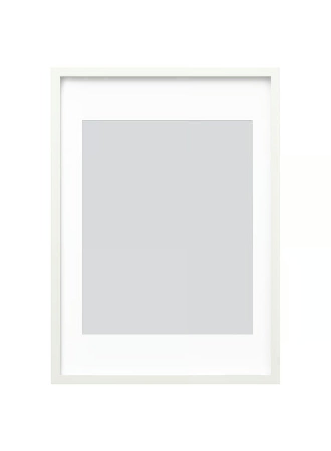 Selecto Hub Wall Picture Frame, Wall Hanging Photo Frame, Mounted Frame for Home, Office (Plastic & Fibreboard) White 50 x 70 cm - Image 1