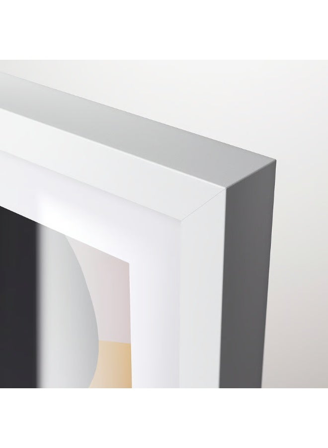 Selecto Hub Wall Picture Frame, Wall Hanging Photo Frame, Mounted Frame for Home, Office (Plastic & Fibreboard) White 50 x 70 cm - Image 3