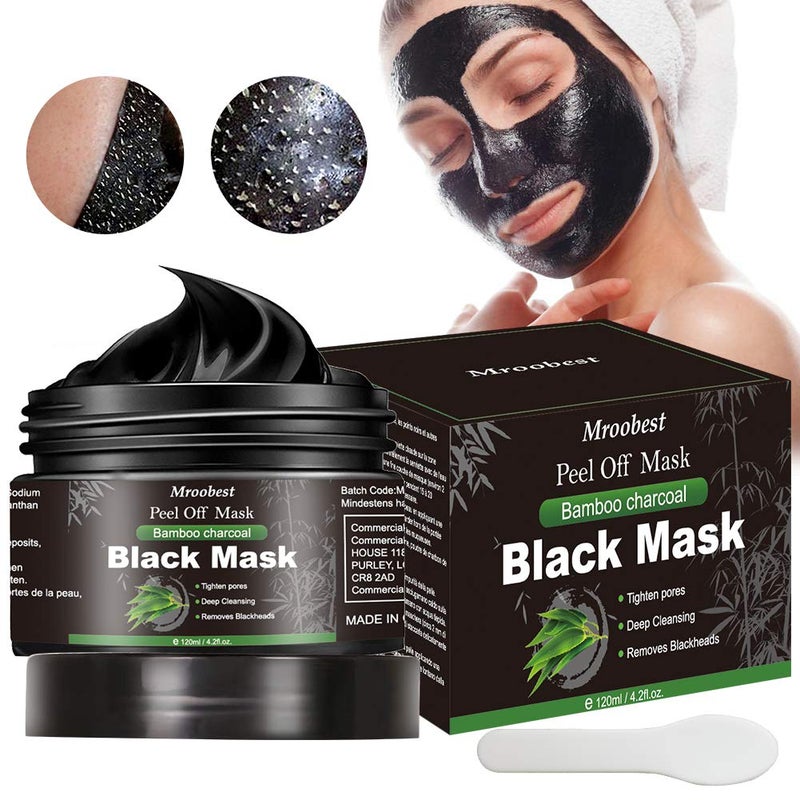 Peel Off Face Mask Charcoal Peel Off Black Mask Deep Cleansing Facial Mask Facial Purifying and Clean Blackhead for All Skin Types