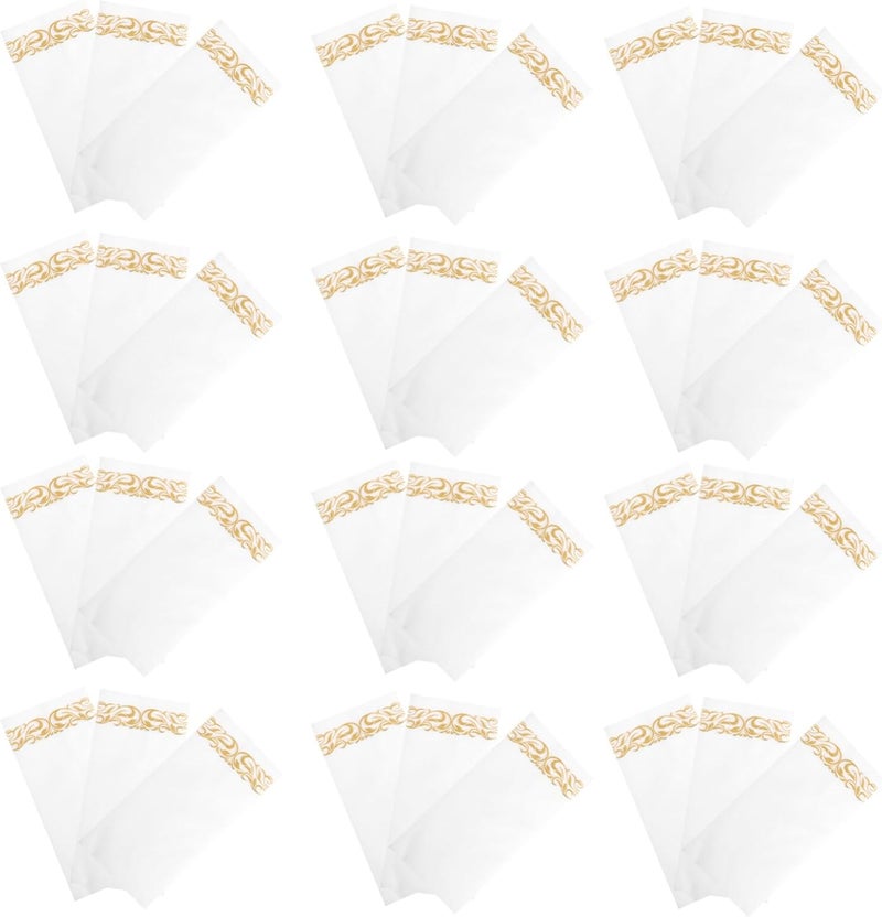 PRETYZOOM 25pcs Disposable Table Napkins Stylish Hotel Quality Paper Napkins for Weddings and Parties Safe and Skin-friendly for Dining and Home Decor - Image 1