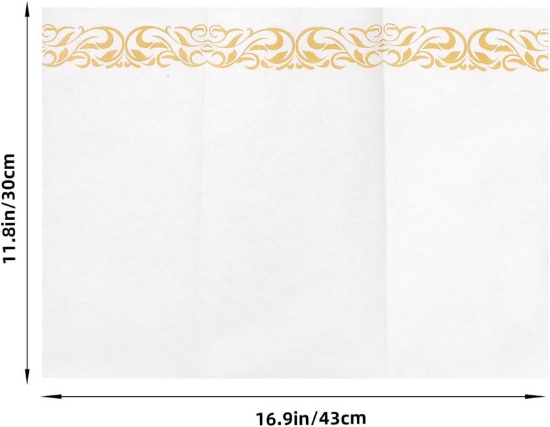 PRETYZOOM 25pcs Disposable Table Napkins Stylish Hotel Quality Paper Napkins for Weddings and Parties Safe and Skin-friendly for Dining and Home Decor - Image 5