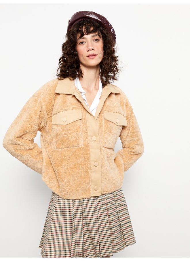LC WAIKIKI - Regular Long Sleeve Plush Women's Shirt Jacket - Image 1