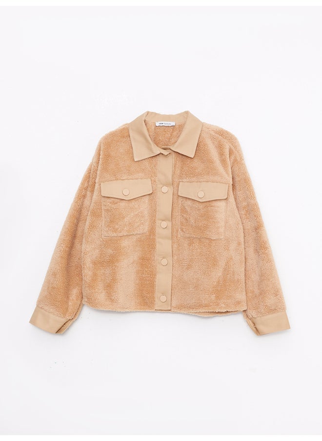 LC WAIKIKI - Regular Long Sleeve Plush Women's Shirt Jacket - Image 1