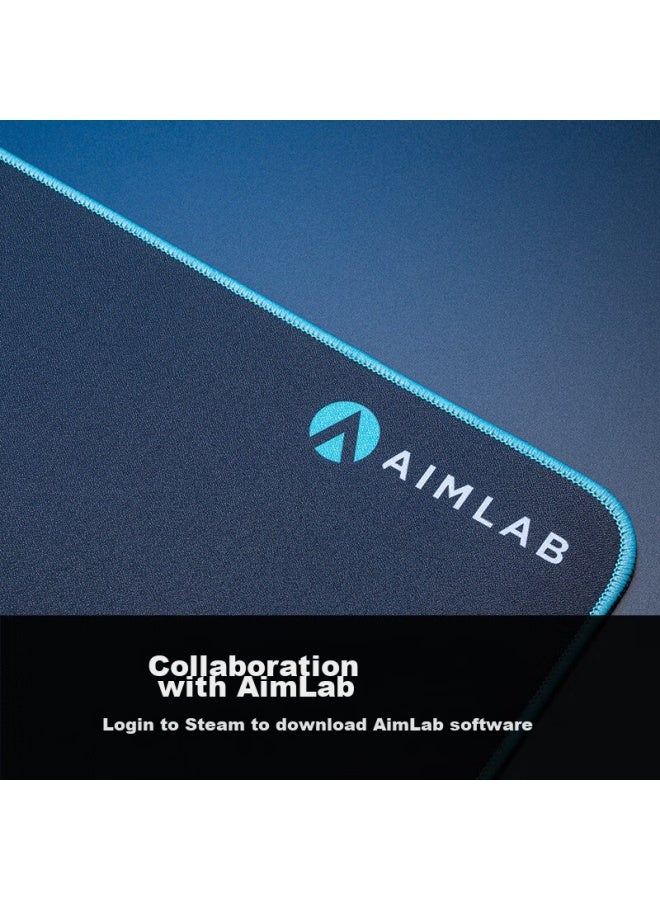 Rog Huaying Ace, Aimlab Collaboration Edition, Gaming Mouse Pad, Rog X Aimlab Large Mouse Pad, Computer Desk Pad, Rubber Base, Dragon Scale Matching Mouse Pad - Image 2