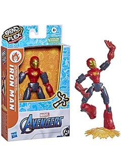 AVENGERS Marvel Bend And Flex Mission Iron Man F4964  - Image 3
