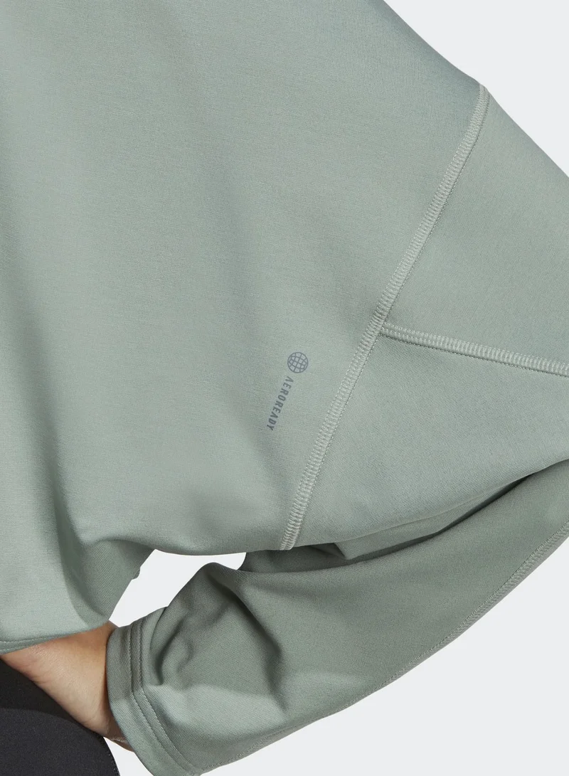 Adidas Yoga Studio Cropped Sweatshirt