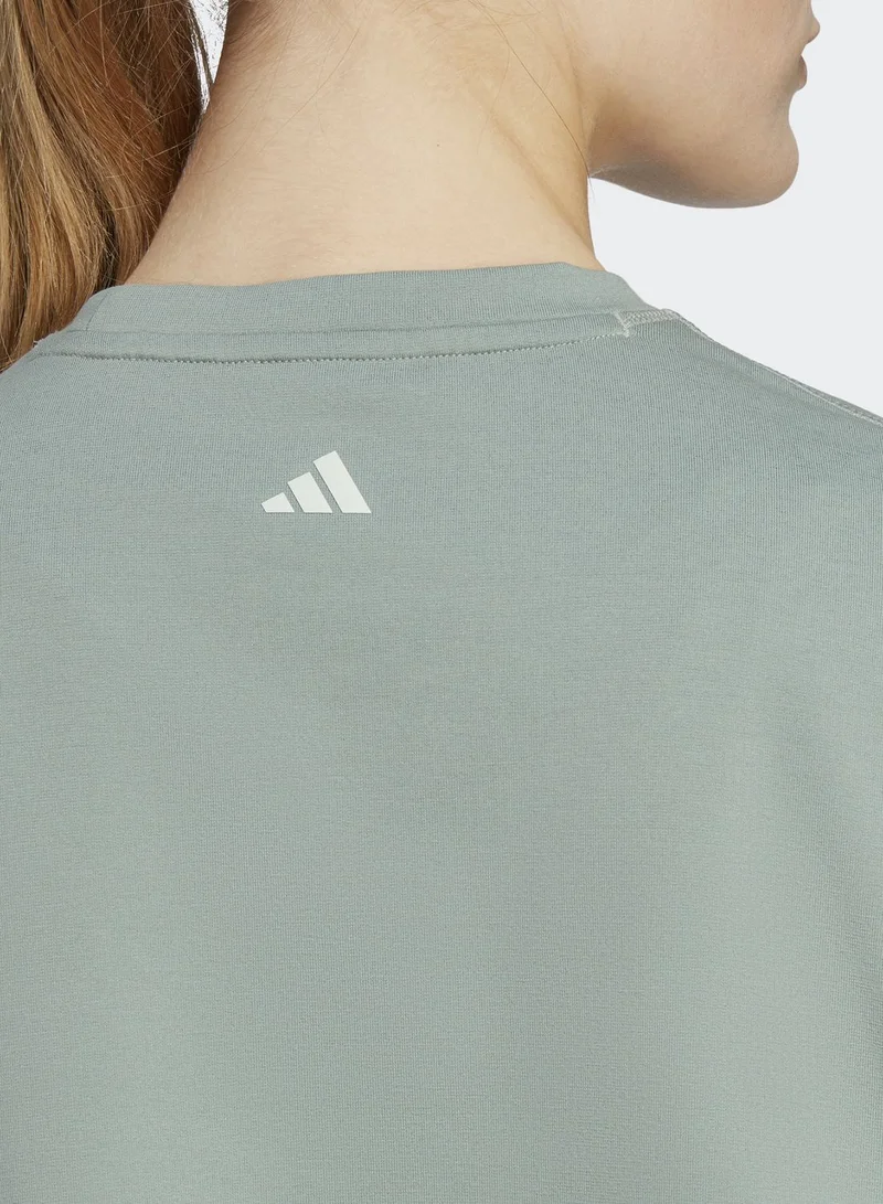 Adidas Yoga Studio Cropped Sweatshirt