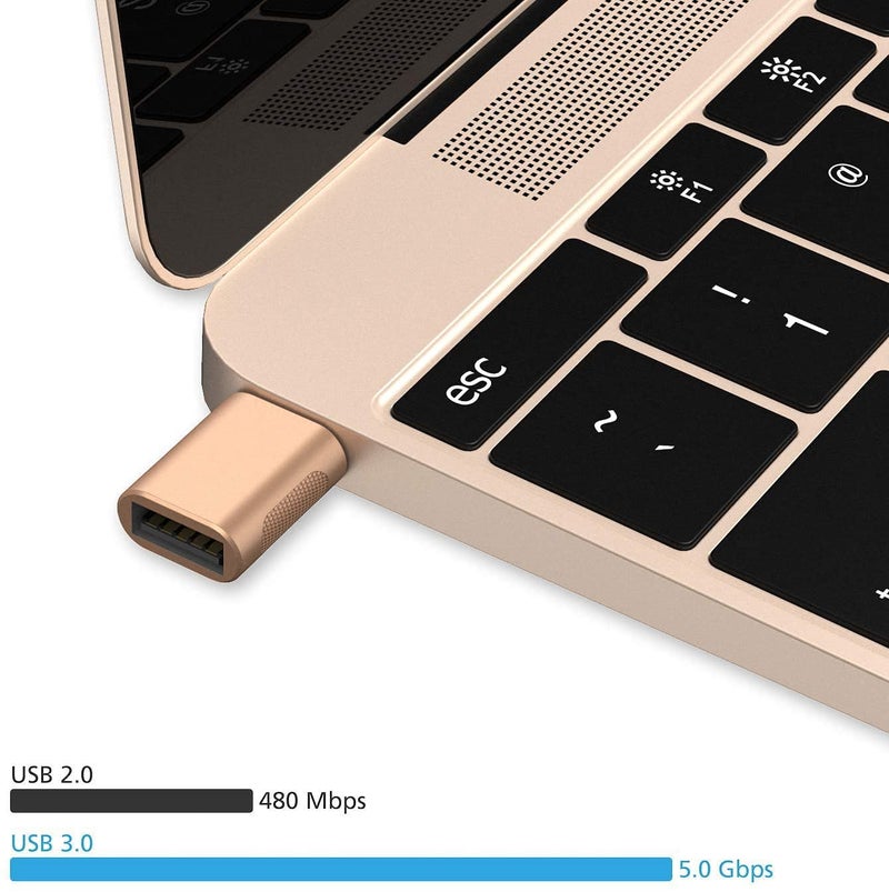 rts 2 Pack USB Type C to USB A Female Adapter Fast Charging/Data Transfer, Speed Upto 4.8 GBPS OTG Converter Adapter Compatible with Type C MacBook Air/Pro, Android Phones, Laptops or Thunderbolt 4/3 - Image 3