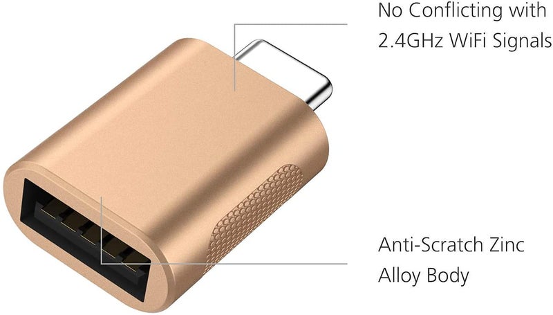 rts 2 Pack USB Type C to USB A Female Adapter Fast Charging/Data Transfer, Speed Upto 4.8 GBPS OTG Converter Adapter Compatible with Type C MacBook Air/Pro, Android Phones, Laptops or Thunderbolt 4/3 - Image 5