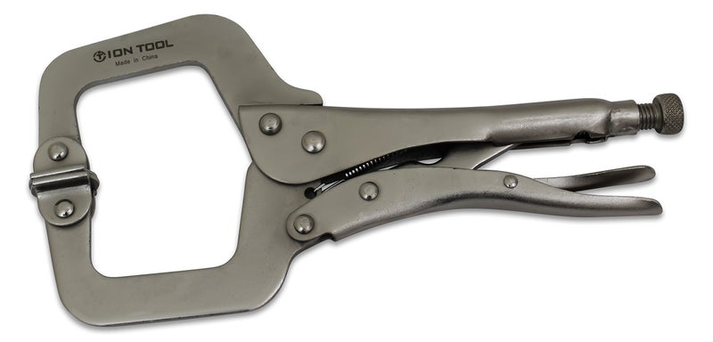 ION TOOL 6 Pack - 11” C-Clamp Locking Pliers, Swivel Pads - Image 4