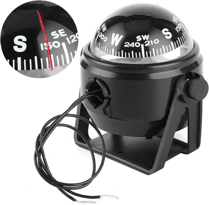 Premium 12V LED Marine Digital Compass for Boat Yacht Ship Navigation Guide - Image 4