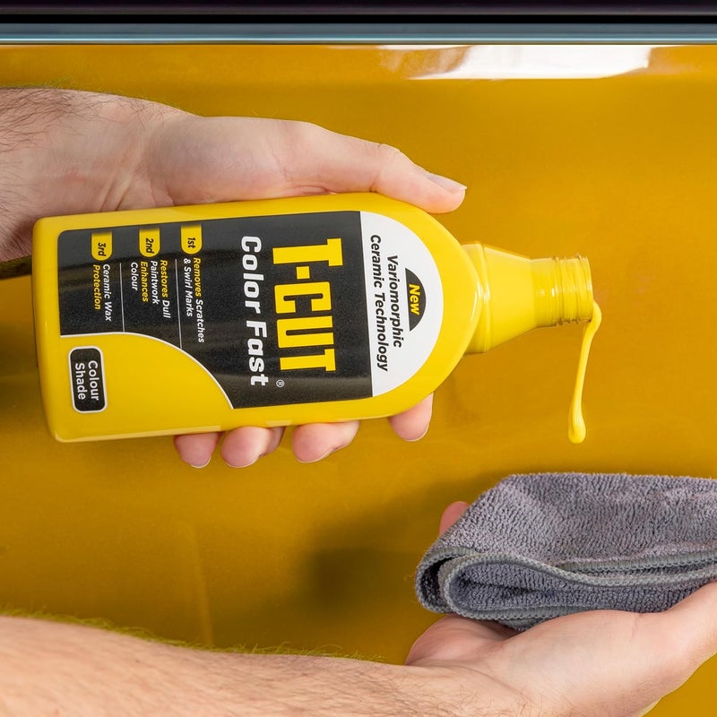 T-Cut Yellow Scratch Remover, Color Fast Paintwork Restorer Car Polish, 13 Colors Available, 17 Fl Oz - Image 3