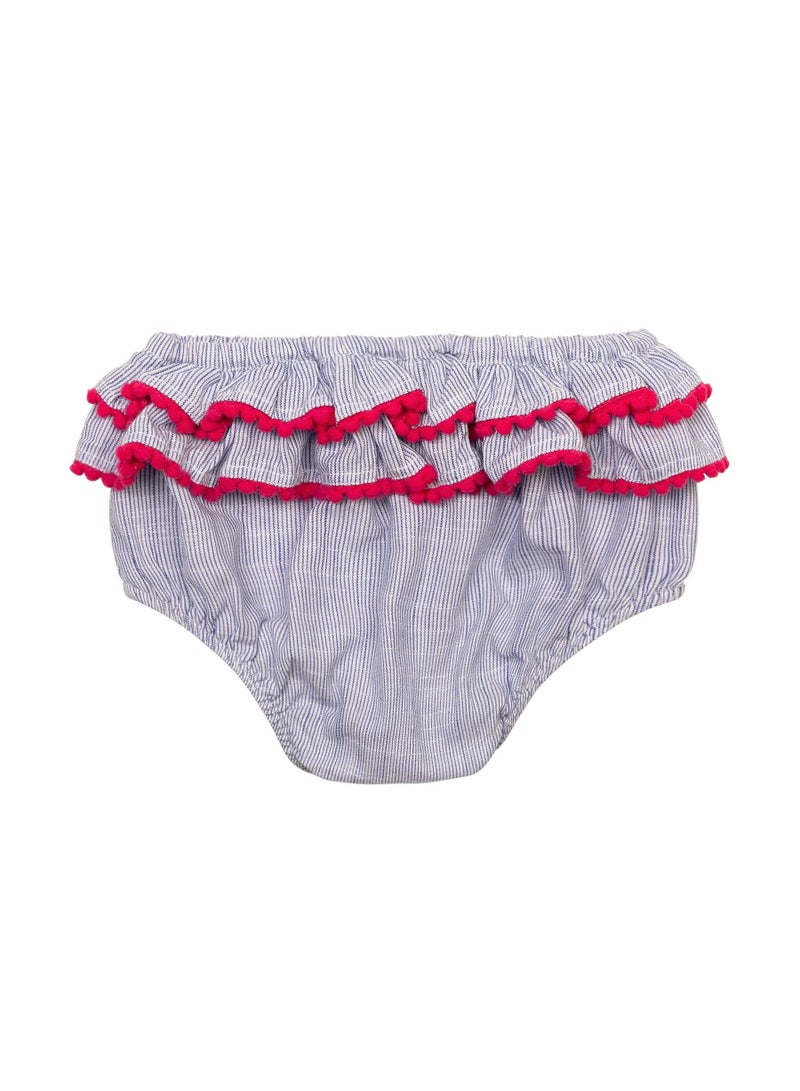 مينوتي طقم فستان وبنطلون داخلي للرضع البنات بتطريز مميز - Image 5