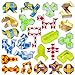 LENDOD 24 Pack 24 Blocks Mini Fidget Snake Cube Mini Twist Puzzle Cubes Magic Speed Cubes Toy for Kids Party Bag Fillers Party Supplies - Image 3