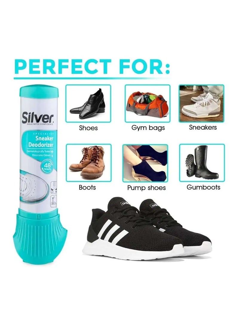 Silver Specialist Sneaker Deodorizer, Shoe Odor Remover 100ml - Image 5