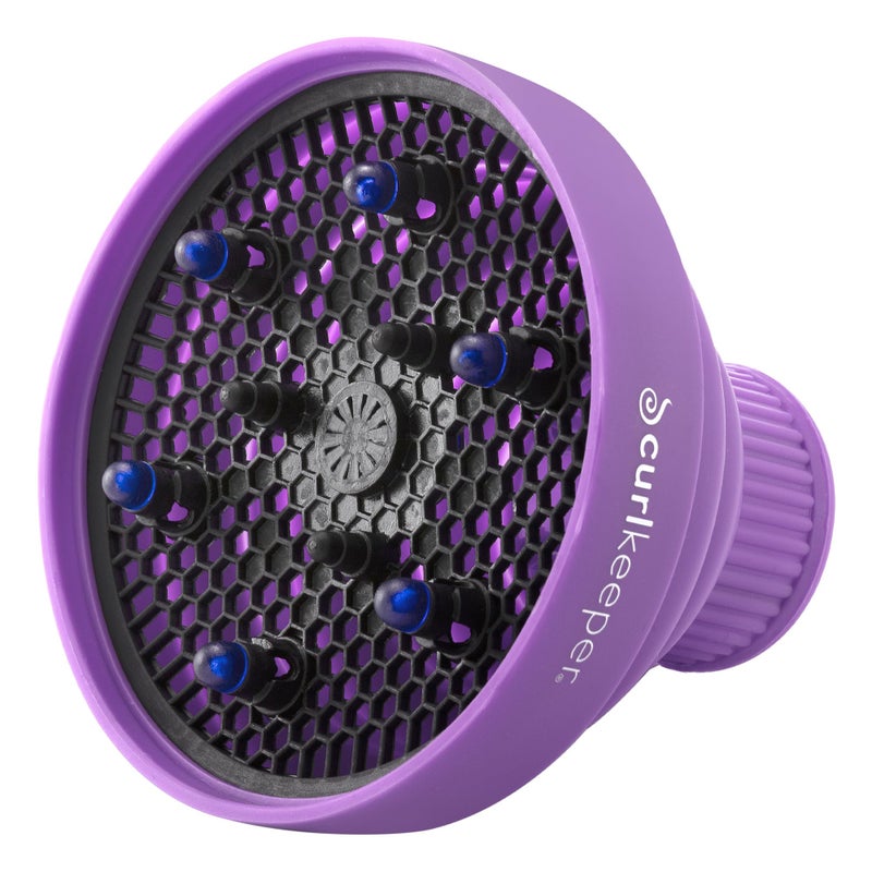 Curl Keeper Diffuser Hair Dryer for Curly Hair - Pop Up Silicone Hair Diffuser Attachment for Blow Dryers - Travel-Friendly & Universal Adjustable Hairdryer Attachment for Frizz-Free Curls - Image 1