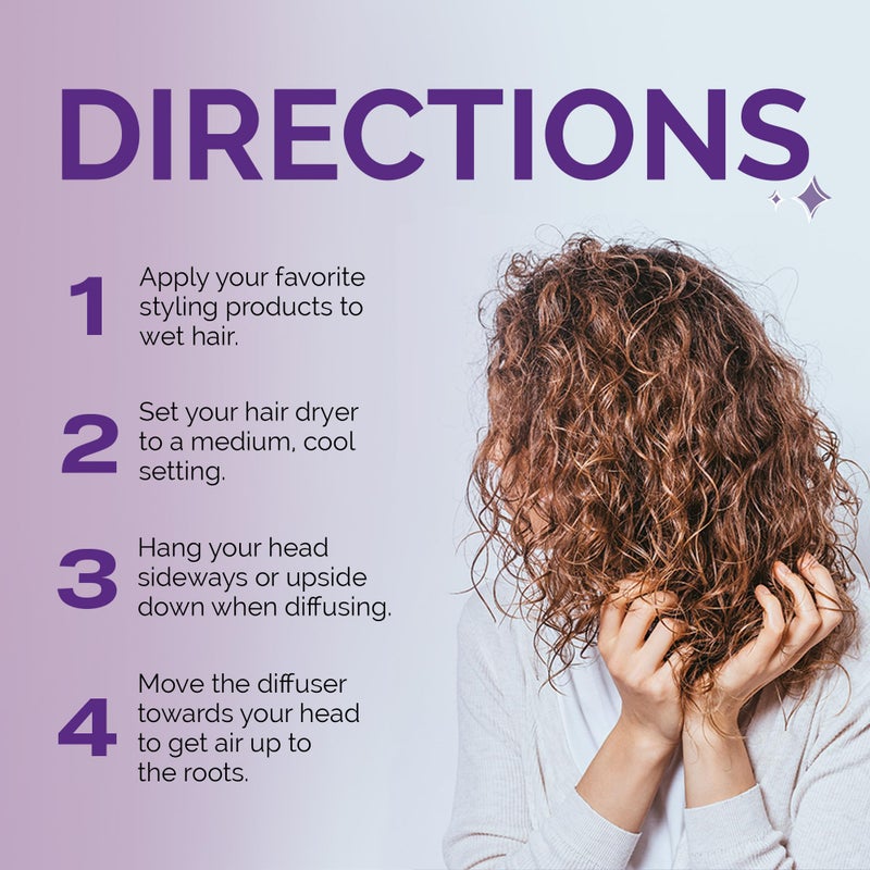 Curl Keeper Diffuser Hair Dryer for Curly Hair - Pop Up Silicone Hair Diffuser Attachment for Blow Dryers - Travel-Friendly & Universal Adjustable Hairdryer Attachment for Frizz-Free Curls - Image 5