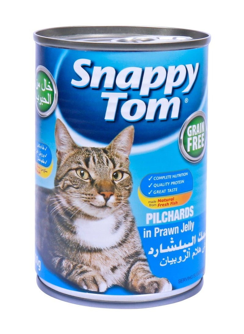 Snappy Tom - Grain Free Pilchards In Prawn Jelly 400 G - Image 1