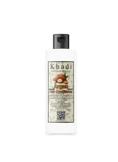 Khadi Natural Herbal Argan Conditioner For Dry & Frizzy Hair With Argan Oil Extract Make Hair Stronger And Silkier | Parben And Sls Free Argan Conditioner 200 Ml Pack For Women And Men, 1 Count  - Image 1
