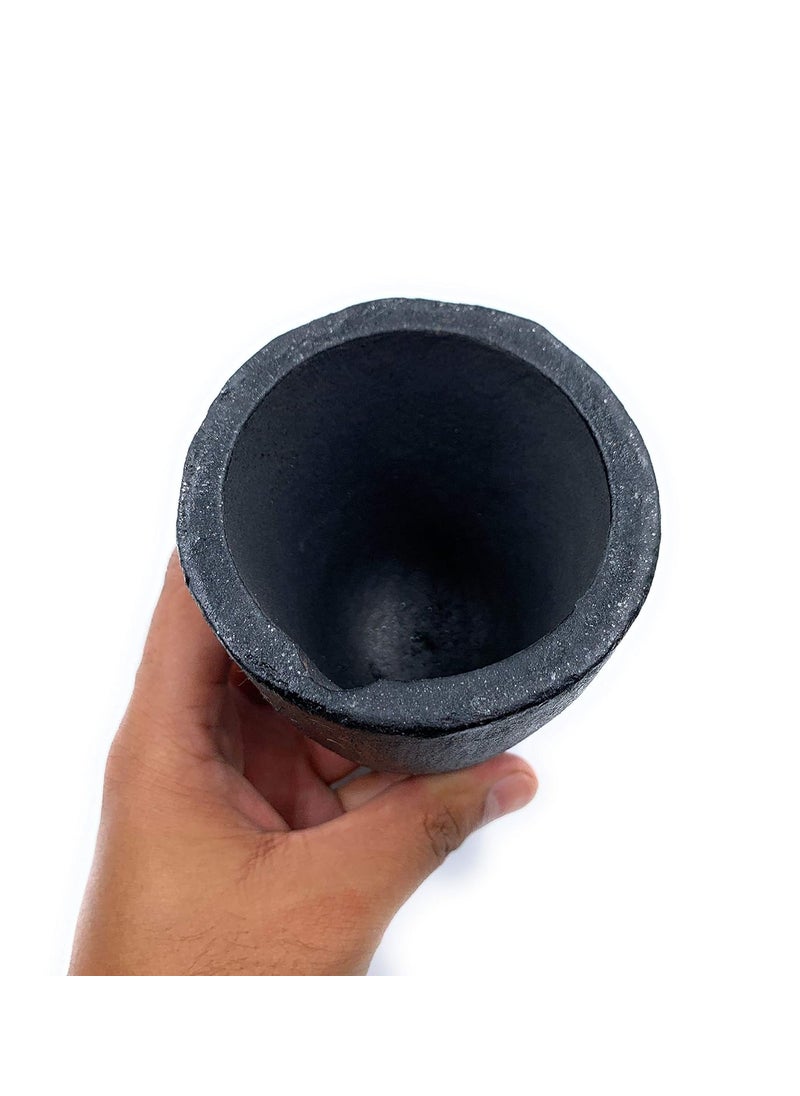 Aone - Aone Salamander Clay Graphite Crucible A1-1.5Kg for High Temperature Casting, Refining, Melting of Gold, Silver & Metals for Goldsmith, Metallurgy, Foundry, Bullion, Refinery, Metalsmith, Model Making - Image 1