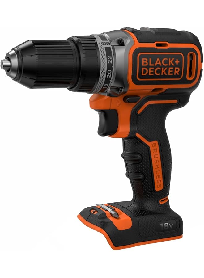 BLACK+DECKER Cordless Brushless Drill Driver Power Tool 18V Batery Not Included Bl186N Xj 2 Years Warranty  - Image 1