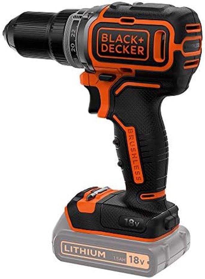BLACK+DECKER Cordless Brushless Drill Driver Power Tool 18V Batery Not Included Bl186N Xj 2 Years Warranty  - Image 2