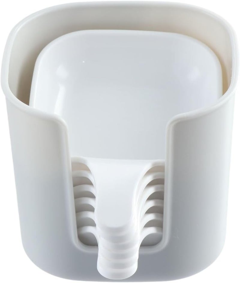 Pokinge 6 Packs Sauce Dish with Handle Grip Serving Bowls for Side Dishes White Dipping Bowls Appetizer Dishes for Ketchup Sauce Vinegar Soy BBQ - Image 1
