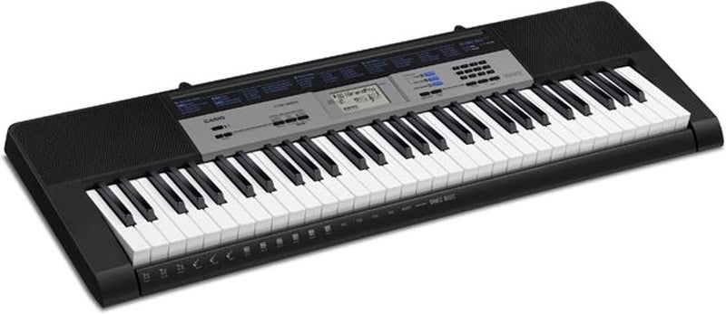 كاسيو CTK-1500 لوحة مفاتيح بيانو مكونة من 61 مفتاحًا باللون الأسود - Image 2