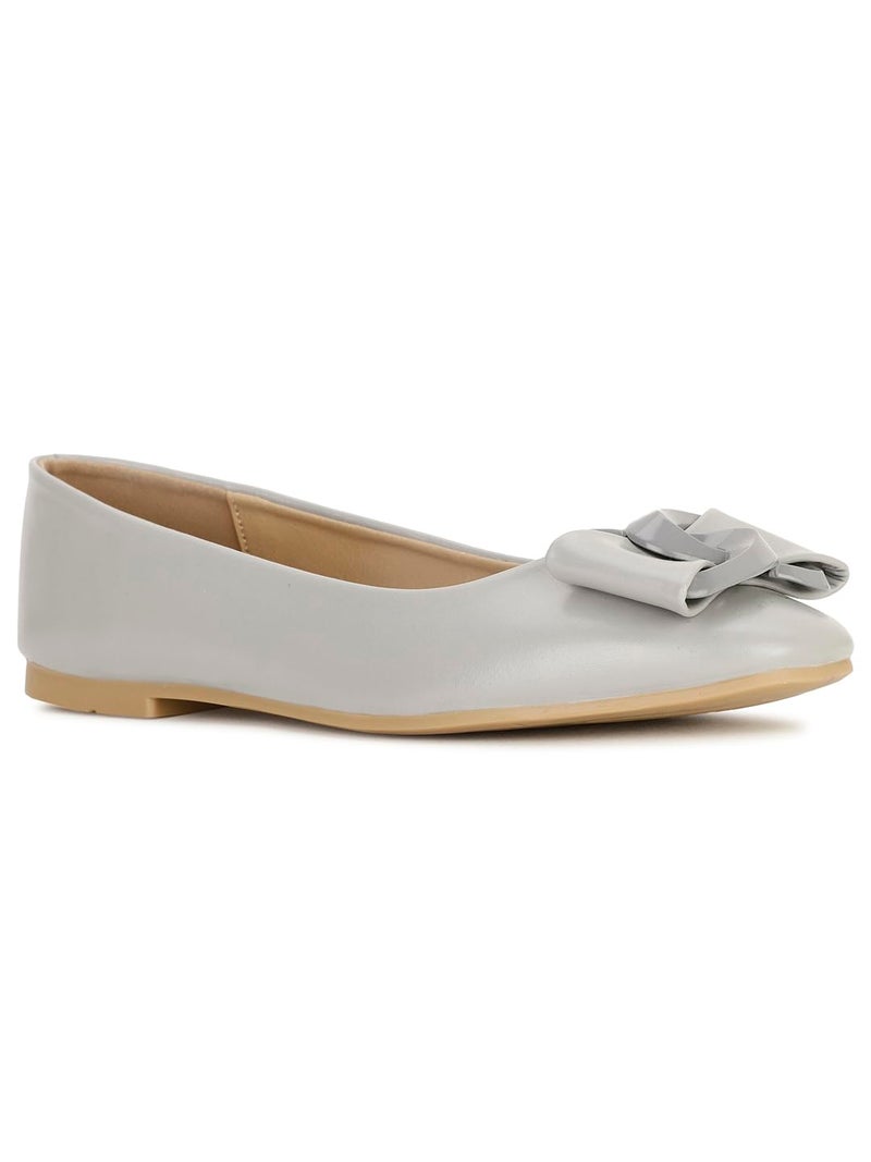 Bata Zola Ballerina E 24 Women's Grey Ballerina - 5 UK (5512099) - Image 1