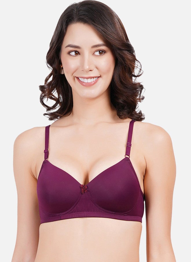 FIMS Pack Of 3 Full Coverage Lightly Padded Everyday Bra - All Day Comfort - Image 3