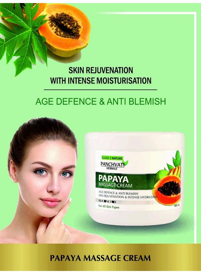 Panchvati Herbals Papaya Massage Cream 800 Ml - Image 4
