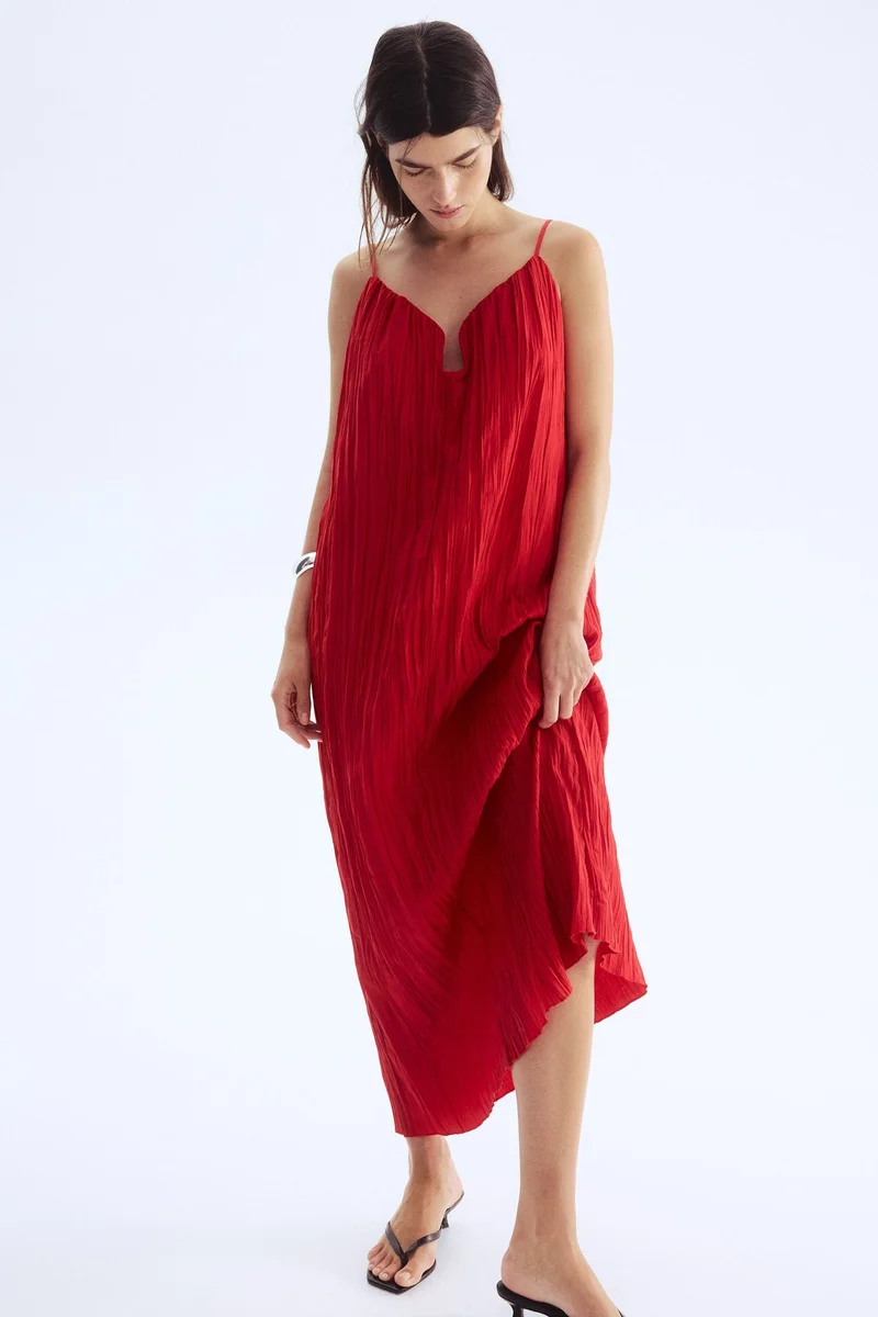 H&M Crinkled strappy dress