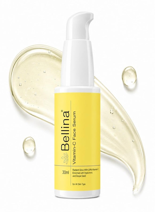 Bellina Vitamin-C Face Serum Power Packed with Vitamin-C, Liquorice Extract, Vitamin-E | Brighten, Even & Protects | Fights Dullness, Pigmentation and early signs of Aging for Men & Women | Suitable for All Skin Types | 30ml - Image 1