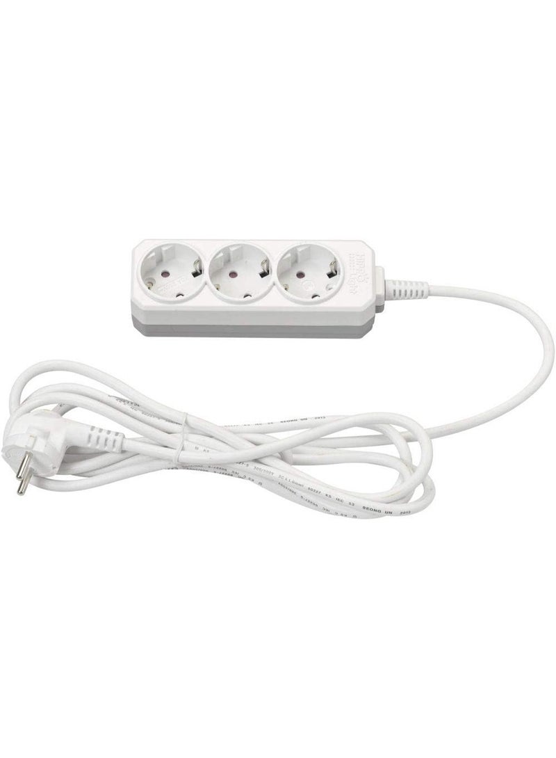 3-outlet multi-socket extension cord, 1.5mm wire - Image 2