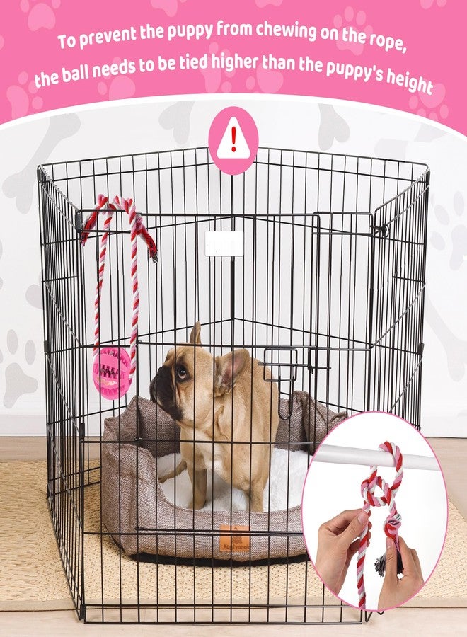 ChengFu Interactive Dog Toys, Crate Training Aids for Puppies, Reduce Stress Anxiety Peanut Butter Dog Food Treat Dispenser Toys(Pink) - Image 3