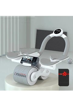 erorex Upgraded Ab Wheel with Auto Rebound, Automatic Roller Ab Wheel with Elbow Support, Abdominal Roller and Elbow Roller with Knee Pad and Phone Holder for Home Gym FW-7677  - Image 4