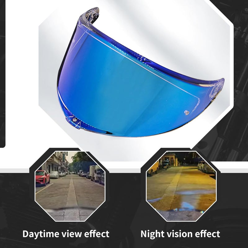 PSLER K6 K6s Helmet Visor - Transparent Blue - Image 5