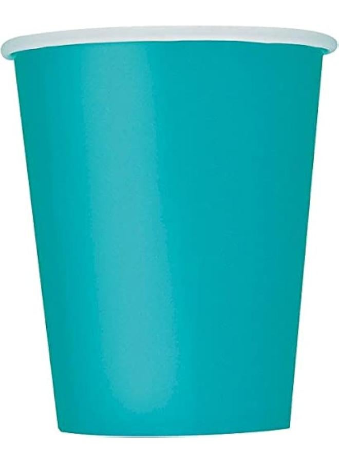 Unique 14 Caribbean Teal 9 Oz Cups - Image 2