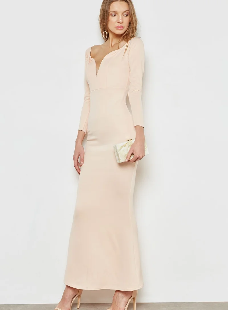 ELLA Sweetheart Neck Maxi Dress