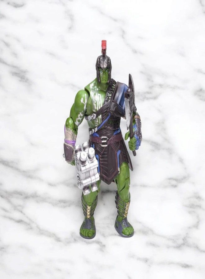 ONE POINT COLLECTIONS Gladiator Warrior Action Figure Toy with Weapons & Helmet - Detailed PVC Superhero Collectible Character Model for Kids, Gamers, Anime Fans & Display Collection Hulk Buster - Image 2