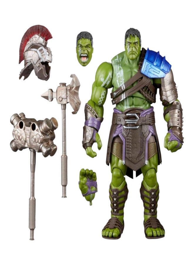 ONE POINT COLLECTIONS Gladiator Warrior Action Figure Toy with Weapons & Helmet - Detailed PVC Superhero Collectible Character Model for Kids, Gamers, Anime Fans & Display Collection Hulk Buster - Image 1