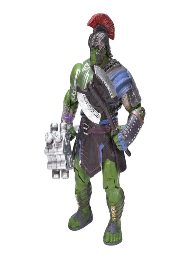 ONE POINT COLLECTIONS Gladiator Warrior Action Figure Toy with Weapons & Helmet - Detailed PVC Superhero Collectible Character Model for Kids, Gamers, Anime Fans & Display Collection Hulk Buster - Image 3