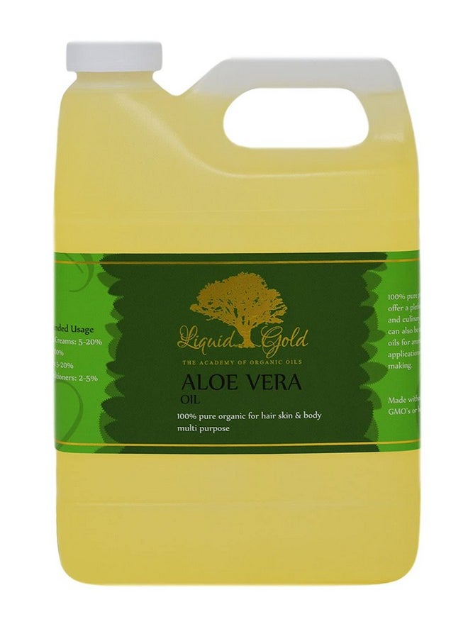 Liquid Gold Inc - 32 Ozpremium Aloe Vera Oil100% Pure Natural Organic Skin Hair Body Care - Image 1
