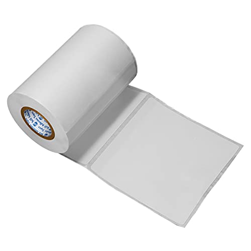 VCR 4 x 4 Direct Thermal Label Sticker - 4 x 4 inches - 100mm x 100mm - 500 Labels Per Roll - Pack of 1 Roll - White Self Adhesive Sticker for Printing Shipping or Barcoding Labels 1 inch core - Image 1