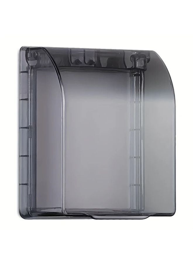 1pc White Waterproof Self Adhesive Electrical Outlet Box Cover No Drill Installation - Image 5