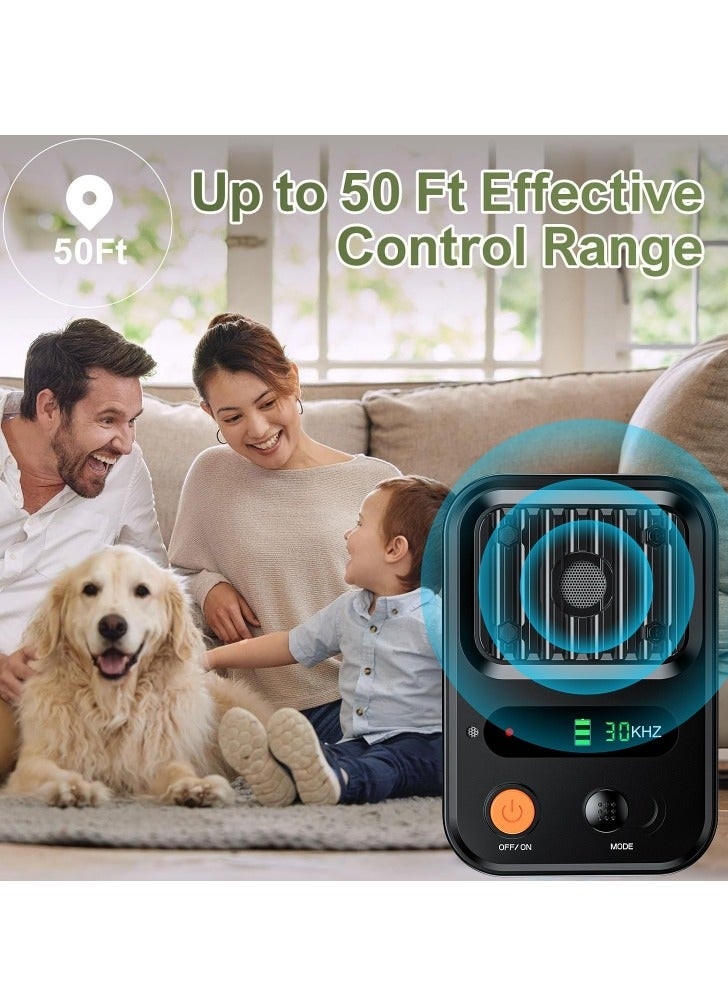 Furtey Outdoor Dog Bark Control, Anti-Barking Device, 3-Stage Automatic Dog Bark Deterrent, Rechargeable Dog Silencer Sonic Bark Deterrent, Bark Box Bark Control Device Indoor/Outdoor Safe for Dogs and People - Image 2